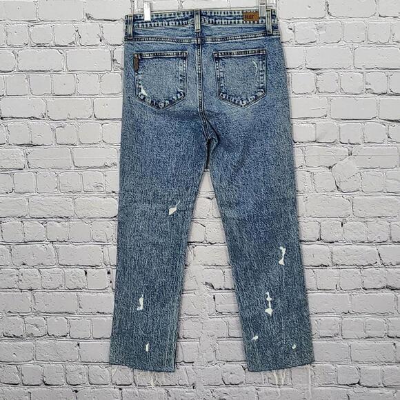 2/$30 NWOT Paige Distressed Straight Leg Jeans Size 27 - Picture 2 of 5